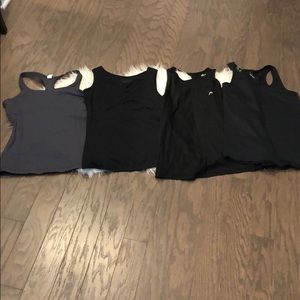 Lot of 4 workout tanks 3 medium 1 large